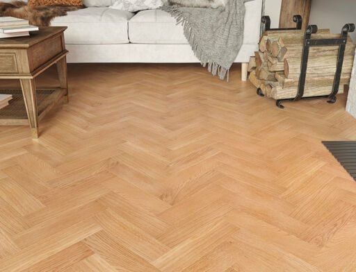 Namsos Engineered Oak Flooring, Herringbone, Rustic, Lacquered, 80x10x300mm Image 2