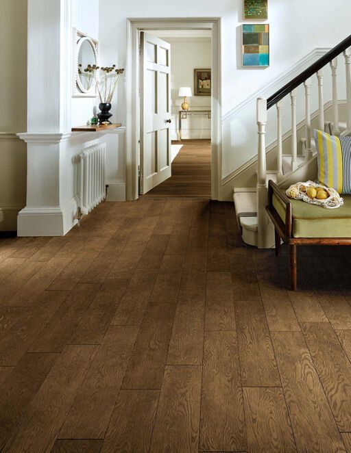 Chene Engineered Oak Flooring Cognac, Brushed and Lacquered, 190x3x14mm