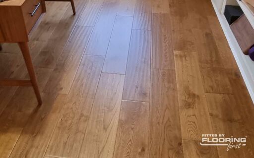 Chene Golden Oak Engineered Flooring, Handscraped, UV Lacquered, 190x14xRL mm