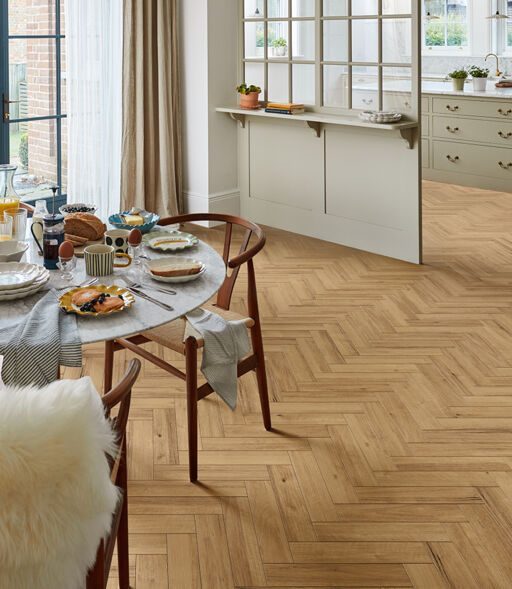 Chene Herringbone Engineered, Brushed & Oiled, 90x14x400mm