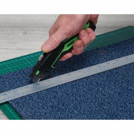 Draper Retractable & Folding Trimming Knife Set with 10 x SK2 Two Notch Blades Image 3