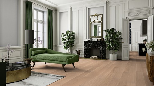 Boen Oak Andante Engineered Flooring, White, Live Natural Oiled, 14x181x2200 mm