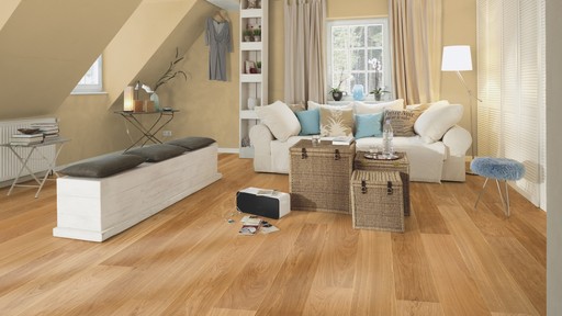 Boen Andante Oak Engineered Flooring, Brushed, Oiled, 209x3.5x14 mm