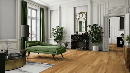 Boen Animoso Oak Engineered Flooring, Castle Plank, Brushed, Oiled, 14x209x2200 mm