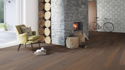 Boen Andante Smoked Oak Engineered Flooring, Brushed & Lacquered, 14x138x2200mm