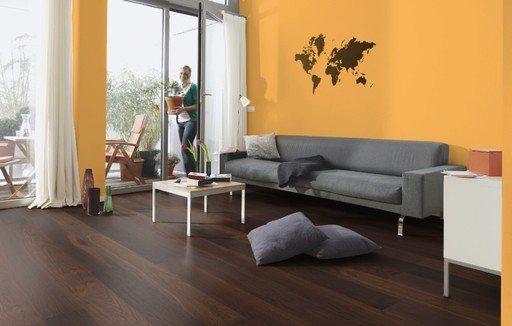 Boen Marcato Smoked Oak Engineered Flooring, Brushed, Oiled, 138x14x2200 mm