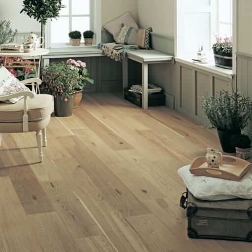 Elka Oak Engineered Wood Flooring, Brushed, Oiled, 189x20x1860mm