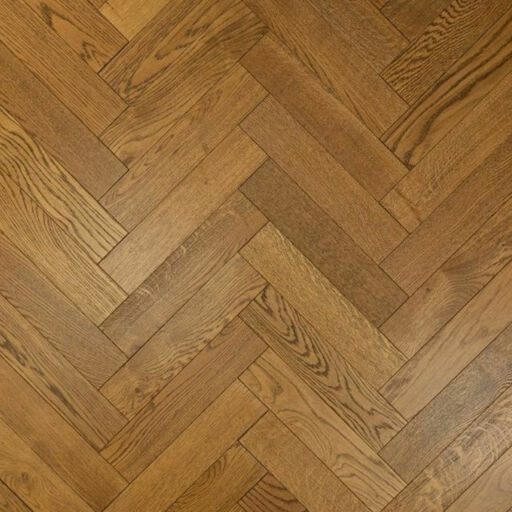Evergreen Arden Sunrise Engineered Oak Flooring, Herringbone, Natural, Brushed & Lacquered, 90x14x400mm