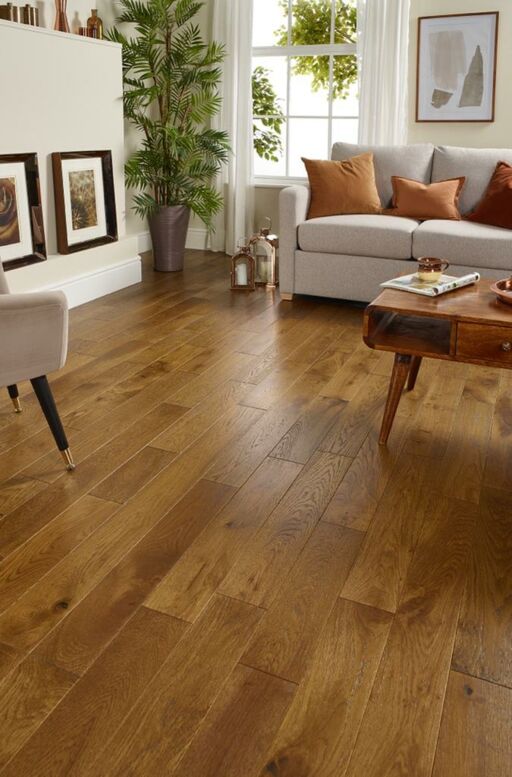 Evolve Westminster, Engineered Oak Flooring, Wheat Brushed & Lacquered, RLx125x18mm Image 2