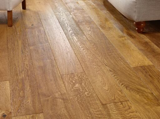 Evolve Chelsea, Engineered Oak Flooring, Golden, Handscraped, Deep Brushed & Lacquered, 180x20x1860mm