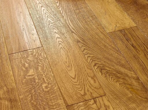 Evolve Chelsea, Engineered Oak Flooring, Golden, Handscraped, Deep Brushed & Lacquered, 180x20x1860mm Image 1