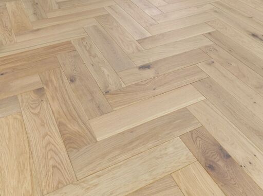Evolve Mayfair, Engineered Oak Flooring, Herringbone, Invisible Oiled, 90x15x400mm Image 1