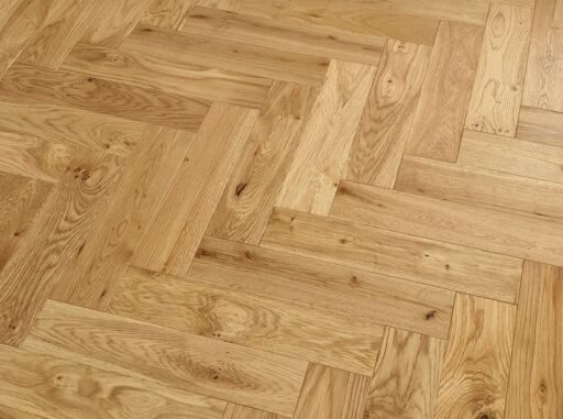 Evolve Mayfair, Engineered Oak Flooring, Herringbone, Natural Brushed & Lacquered, 90x15x400mm Image 2