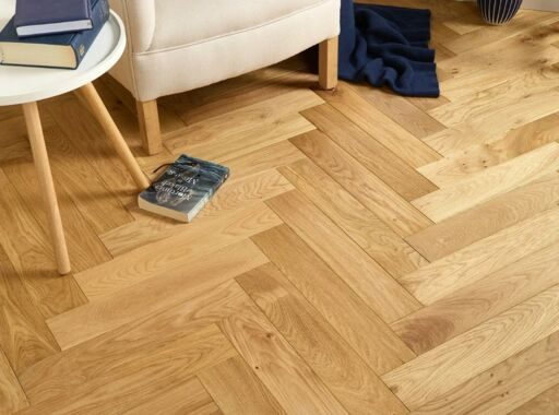 Evolve Mayfair, Engineered Oak Flooring, Herringbone, Natural Brushed & Oiled, 100x18x500mm