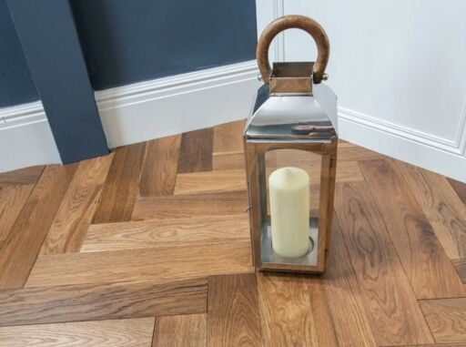 Evolve Mayfair, Engineered Oak Flooring, Herringbone, Smoked, Brushed & Lacquered, 100x18x500mm