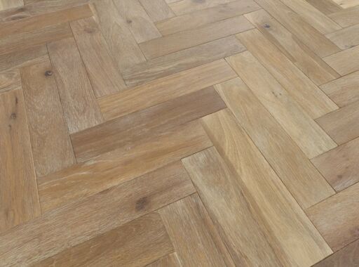 Evolve Mayfair, Engineered Oak Flooring, Herringbone, Smoked Grey, Brushed & Oiled, 90x15x400mm Image 1