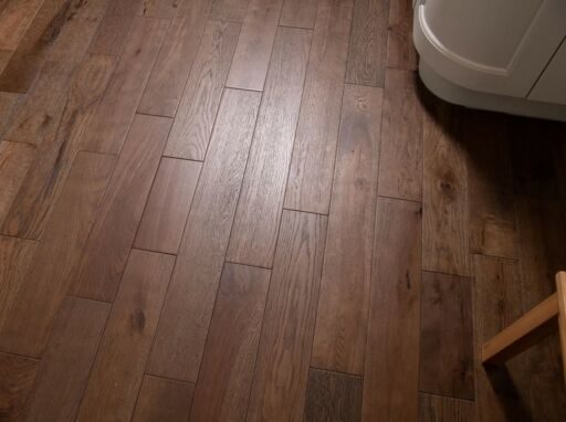 Evolve Richmond, Engineered Oak Flooring, Black Washed, Brushed & Lacquered, RLx125x14mm