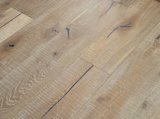 Evolve Wandsworth, Engineered Oak Flooring, Smoked Grey, Saw Mark, Distressed & Oiled, 220x15x1900mm