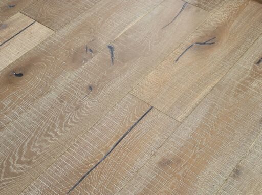 Evolve Wandsworth, Engineered Oak Flooring, Smoked Grey, Saw Mark, Distressed & Oiled, 220x15x1900mm Image 3