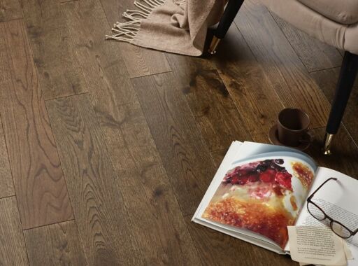 Evolve Westminster, Engineered Oak Flooring, Smoked, Brushed & Lacquered, RLx125x18mm Image 2