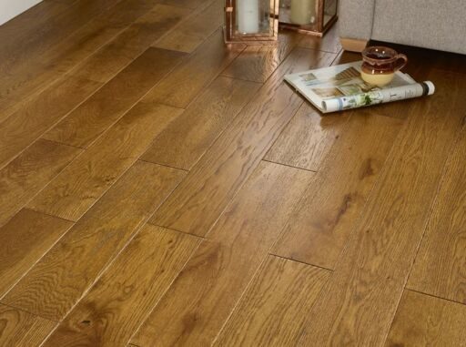 Blanko Budget Casares, Engineered Oak Flooring, Wheat Brushed & Lacquered, RLx125x18mm Image 2