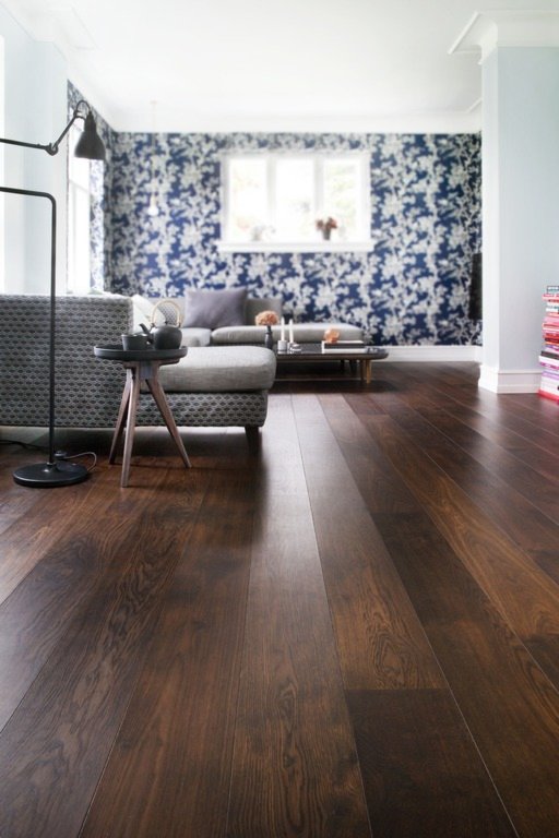 Junckers Black Oak Solid Wood Flooring, Untreated, Variation, 140x20.5mm