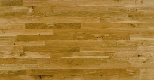 Junckers Solid Oak 2-Strip Flooring, Untreated, Harmony, 129x14mm