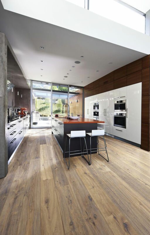 Kahrs Artisan Concrete Oak Engineered Wood Flooring, Oiled, 190x3.5x15mm