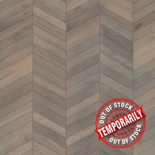 Kahrs Chevron Oak Engineered Flooring, Grey, Brushed & Oiled, 305x15x1848 mm