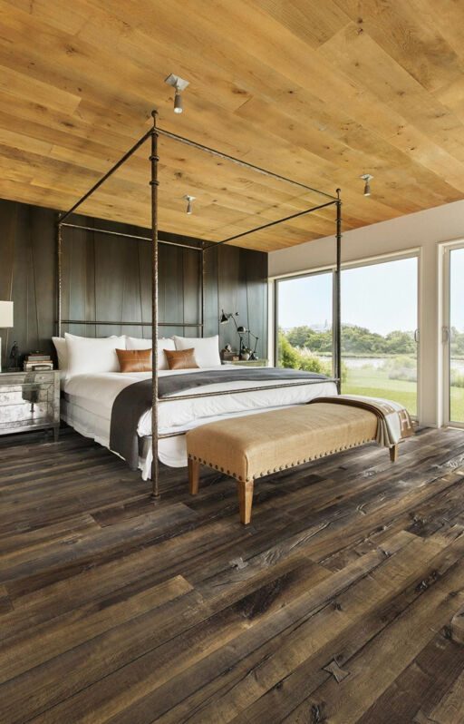 Kahrs Da Capo Unico Oak Engineered Wood Flooring, Smoked & Handscraped, Brushed & Oiled, 190x15x1900mm