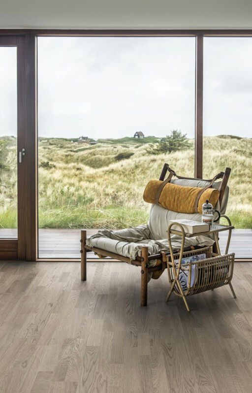 Kahrs Lumen Eclipse Engineered Oak Flooring, Brushed & Ultra Matt Lacquered, 200x15x2423mm