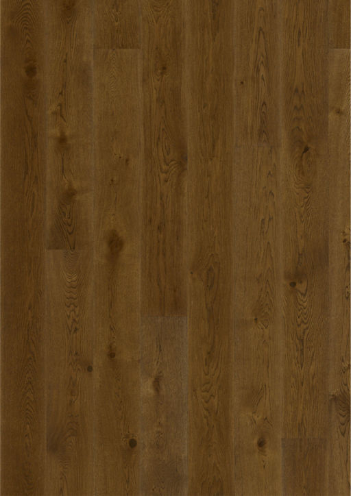 Kahrs Nouveau Rich Oak Engineered 1-Strip Wood Flooring, Brown Stained, Brushed, Matt Lacquered, 187x3.5x15 mm