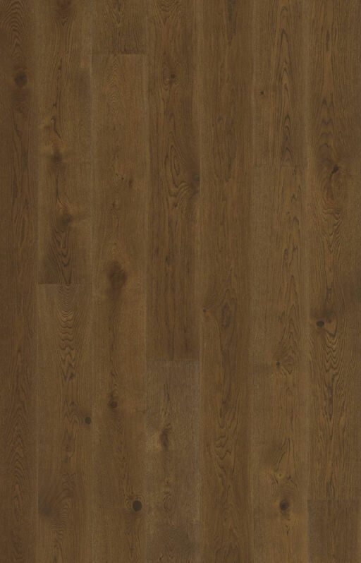 Kahrs Nouveau Rich Oak Engineered 1-Strip Wood Flooring, Brown Stained, Brushed, Matt Lacquered, 187x15x2420mm