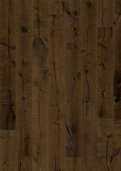 Kahrs Smaland Tveta Engineered Oak Flooring, Light Smoked, Rustic, Brushed, Oiled, 187x3.5x15 mm