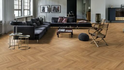 Kahrs Studio CD Herringbone Engineered Oak Flooring, Natural, Oiled, 70x11x490mm