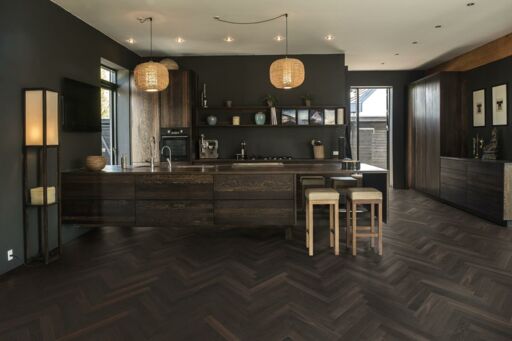 Kahrs Studio Smoked Oak AB Engineered Herringbone Flooring, Prime, Matt lacquer, 70x490x11mm