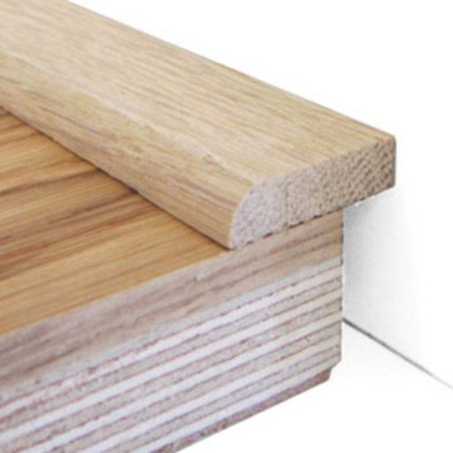 Traditions Solid Oak Flat Threshold, Unfinished, 23x5 mm, 2.7 m