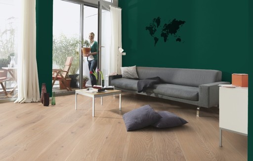 Boen Coral Oak 3-Strip Engineered Flooring, Brushed, Oiled, 215x14x2200 mm