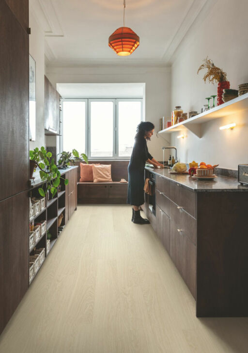 QuickStep Alpha Bloom, Pure Oak Polar Vinyl Flooring, 209x6x1494mm