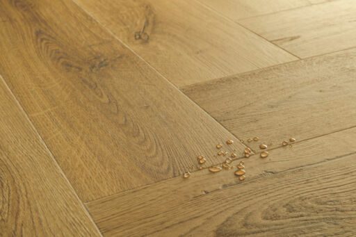 QuickStep Alpha Ciro, Botanic Smoked Oak Herringbone Vinyl Flooring, 126x6x630mm