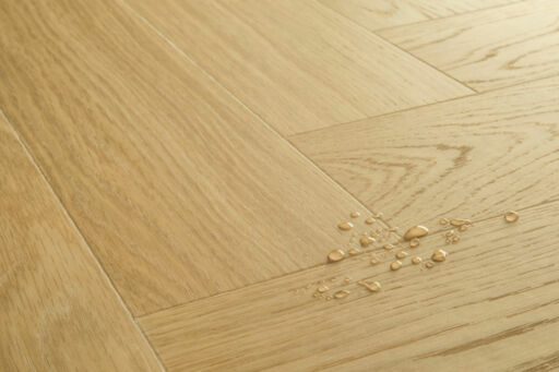 QuickStep Alpha Ciro, Pure Oak Honey Herringbone Vinyl Flooring, 126x6x630mm