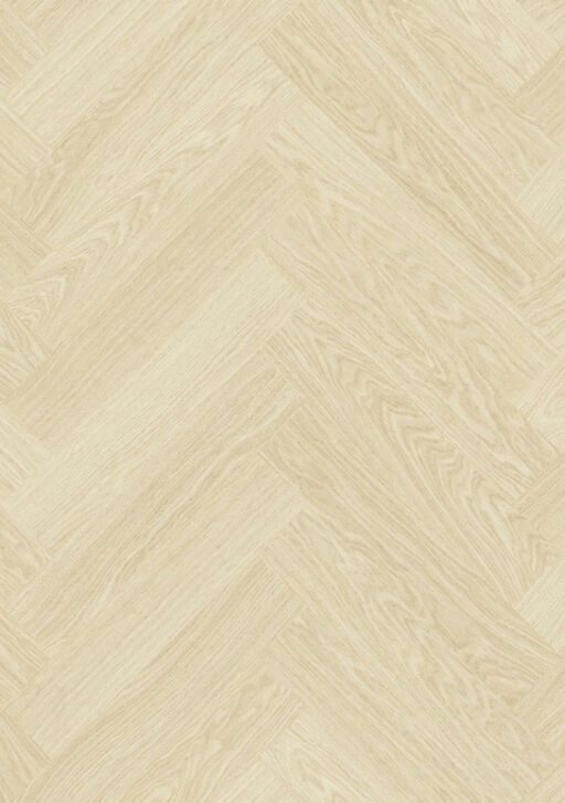 QuickStep Alpha Ciro, Pure Oak Polar Herringbone Vinyl Flooring, 126x6x630mm