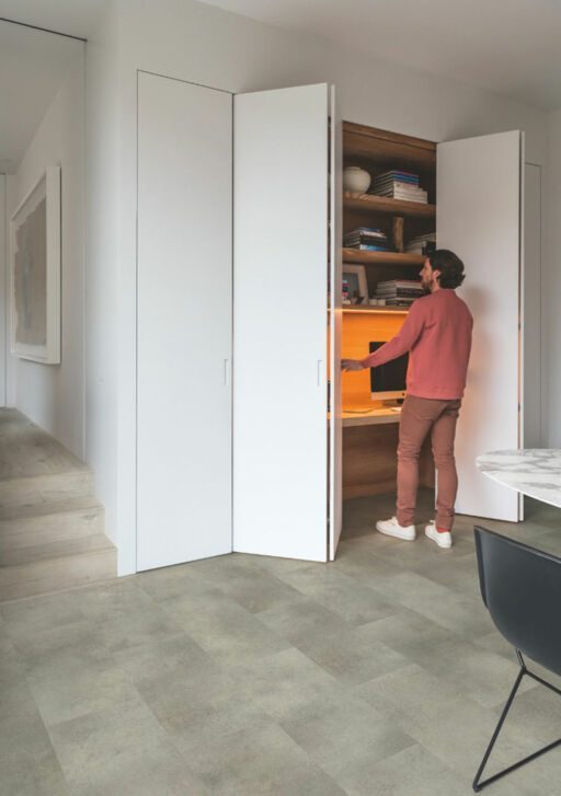 QuickStep Alpha Oro Base, Concrete Rock Vinyl Flooring, 303x4x610mm