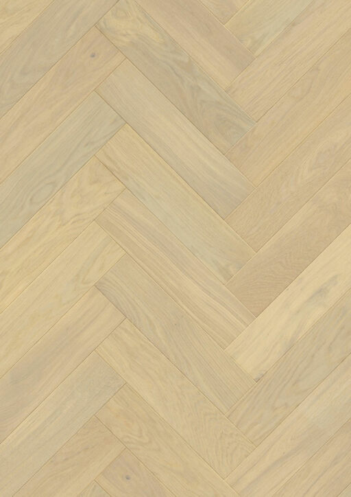 QuickStep Disegno Creamy Oak Engineered Parquet Flooring, Extra Matt Lacquered, 145x13.5x580mm Image 1