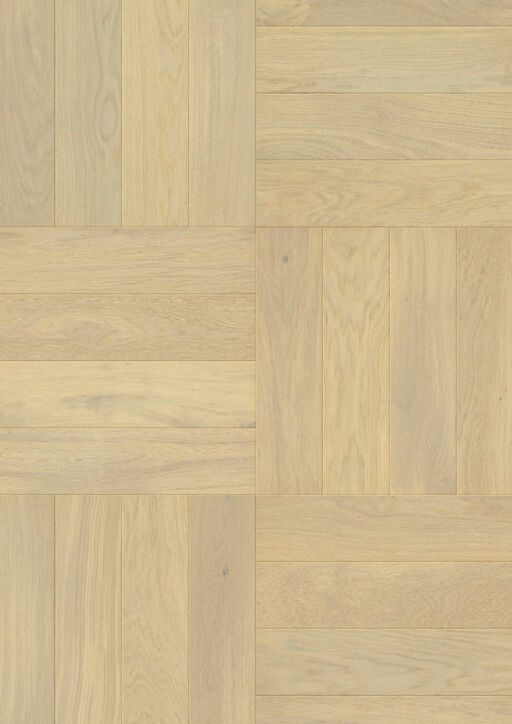 QuickStep Disegno Creamy Oak Engineered Parquet Flooring, Extra Matt Lacquered, 145x13.5x580mm Image 5
