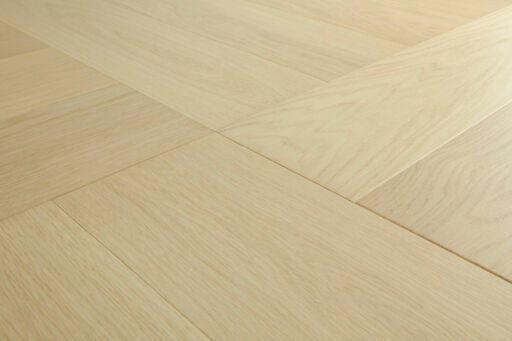 QuickStep Disegno Creamy Oak Engineered Parquet Flooring, Extra Matt Lacquered, 145x13.5x580mm Image 7