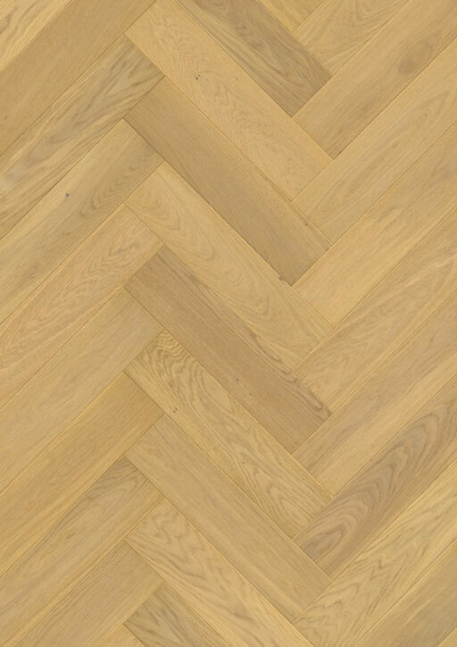 QuickStep Disegno Pure Light Oak Engineered Parquet Flooring, Extra Matt Lacquered, 145x13.5x580mm Image 1