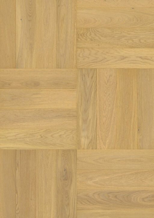 QuickStep Disegno Pure Light Oak Engineered Parquet Flooring, Extra Matt Lacquered, 145x13.5x580mm Image 4