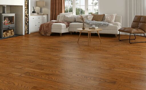 Ravenwood Engineered Oak Flooring, Rustic, Golden, Brushed & UV Oiled, 125x10xRLmm Image 2