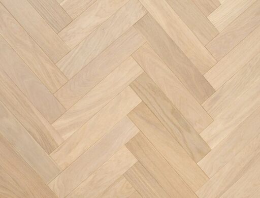 Thalarin Engineered Oak Flooring, Herringbone, White, Smoked, Brushed, Rustic, UV Oiled, 70x10x350mm